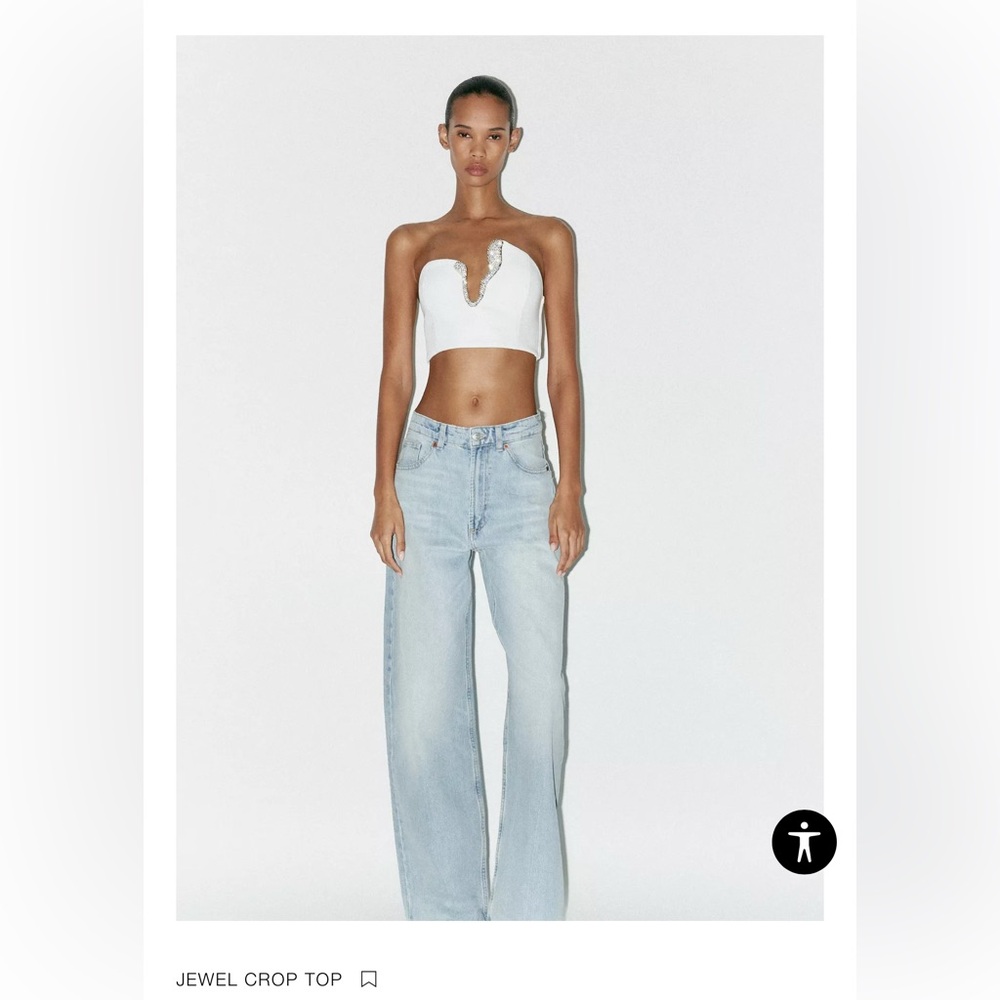 Zara Jewel Crop Top & Mini Skirt